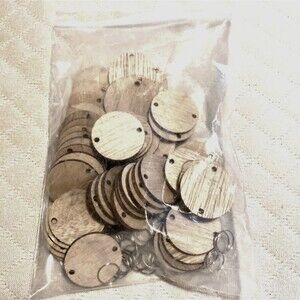 50 Wooden Tags for DIY Projects